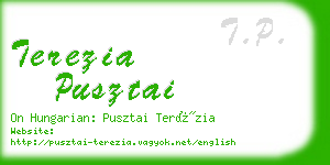 terezia pusztai business card